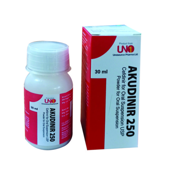 Akudinir 250 (Cefdinir USP 250mg/5ml (Suspension) Giant Wave Pharma