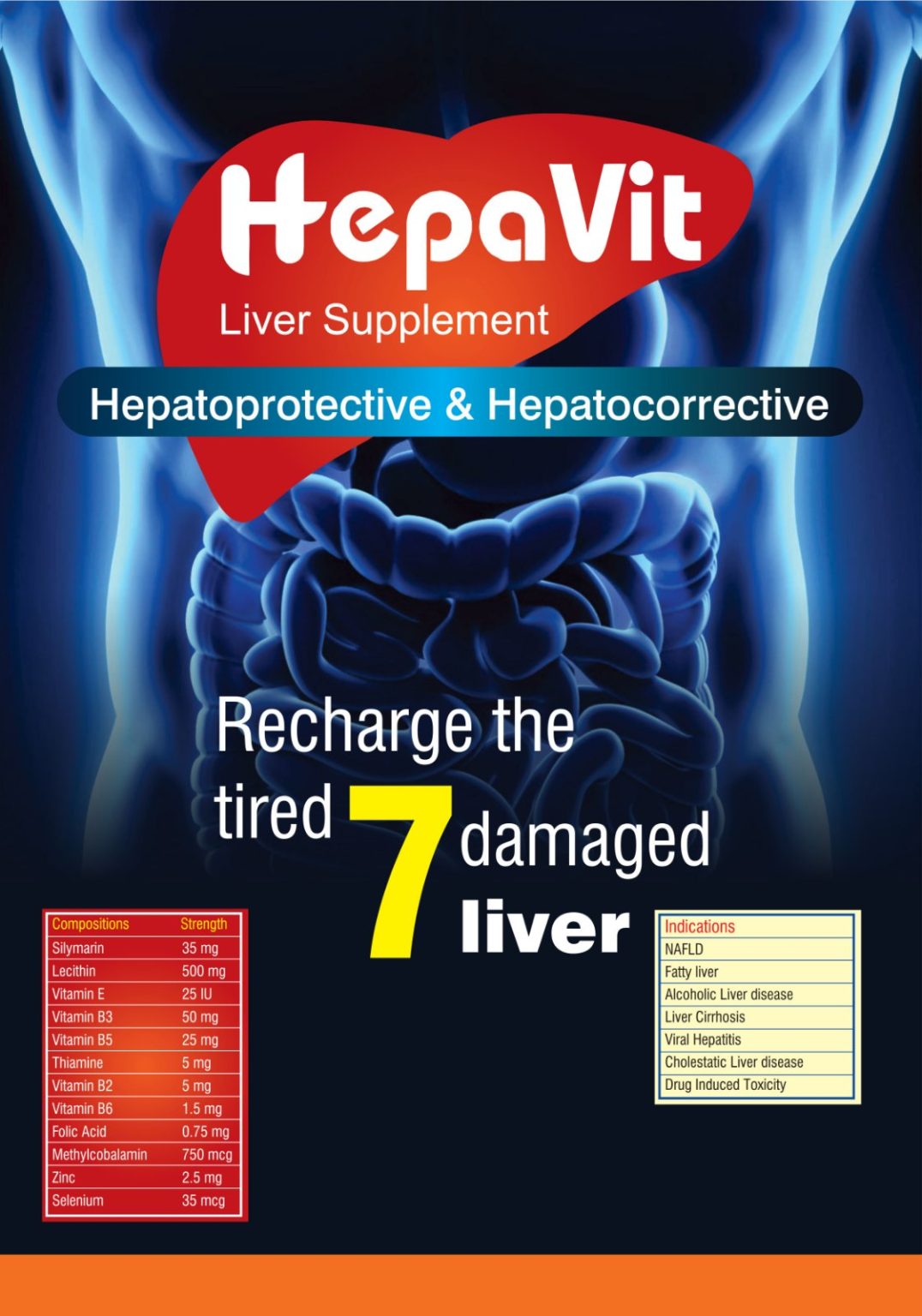 Hepavit Injection Hepavit (Silymarin 35mg, Lecithin 500mg, Vitamin E 25IU ...